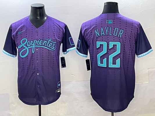 Men's Arizona Diamondbacks Josh Naylor #22 Purple 2025 City Connect Limited Player Jersey