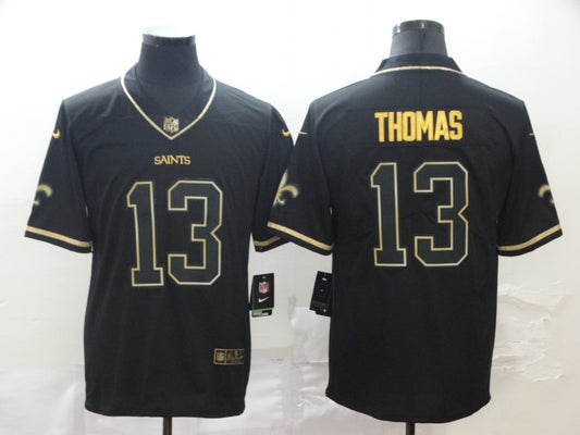 Men's New Orleans Saints Michael Thomas #13 Black Player Game Jersey1