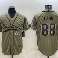 Men's Dallas Cowboys CeeDee Lamb #88 Olive 2022 Salute To Service Limited Jersey1 Joint Edition