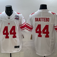 Men's New York Giants Cam Skattebo #44 White Game Jersey