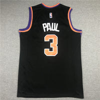 Men's Phoenix Suns Chris Paul #3 Black Fast Break Replica Jersey1
