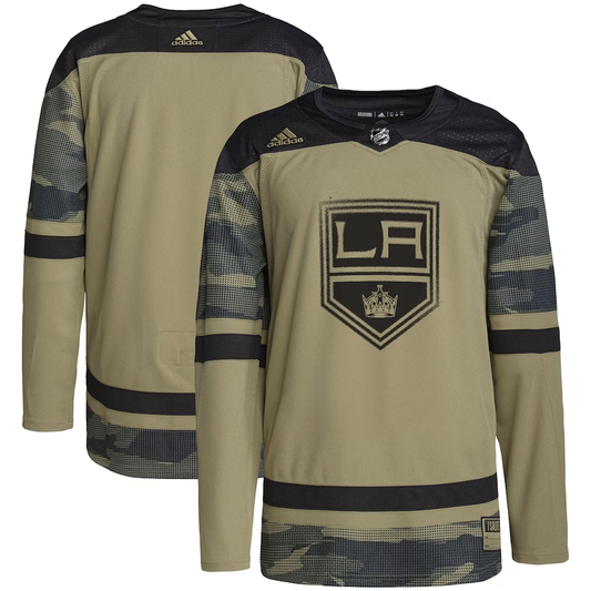 Men's Los Angeles Kings Camo Military Appreciation Team Authentic Practice Blank Jersey1