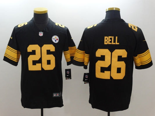 Men's Pittsburgh Steelers LeVeon Bell #26 Black Alternate Legend Jersey1