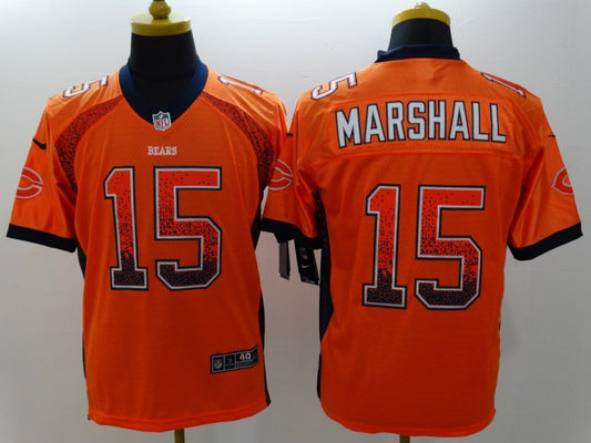Men's Chicago Bears Brandon Marshall #15 Orange Game Jersey1