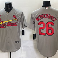 Men's St. Louis Cardinals JJ Wetherholt #26 Gray Replica Player Jersey