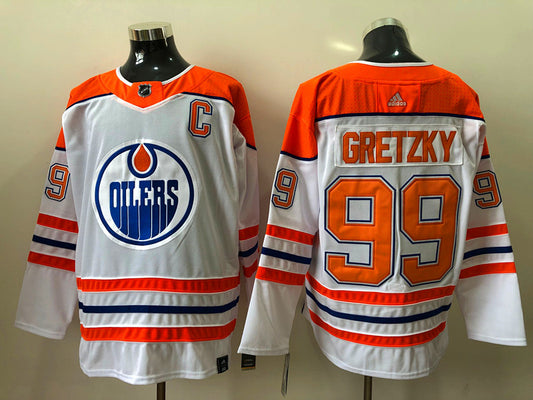 Men's Edmonton Oilers Wayne Gretzky #99 White Breakaway Jersey1