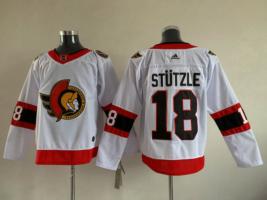 Men's Ottawa Senators Tim Stutzle #18 White Player Game Jersey1