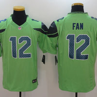 Men's Seattle Seahawks 12th Fan Green Player Game Jersey