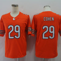 Men's Chicago Bears Tarik Cohen #29 Orange Player Game Jersey1
