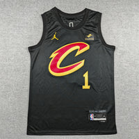 Men's Cleveland Cavaliers James Harden #1 Black Swingman Jersey - Statement Edition