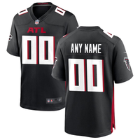 Custom1 Atlanta Falcons Black Game Jersey1
