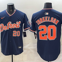 Men's Detroit Tigers Spencer Torkelson #20 Navy Alternate Stadium Jersey