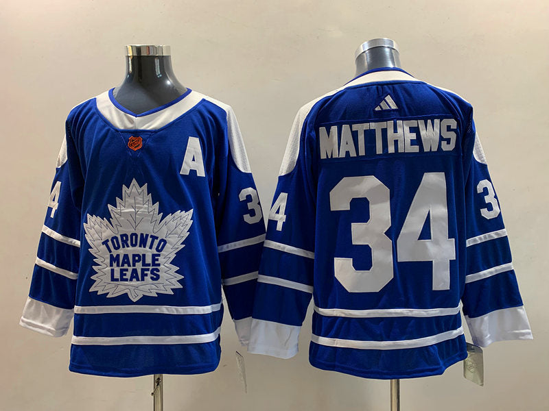 Men's Toronto Maple Leafs Auston Matthews #34 Blue Game Jersey1