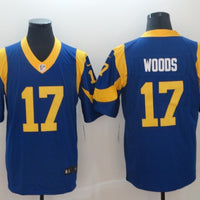 Men's Los Angeles Rams Robert Woods #17 Blue Game Jersey1