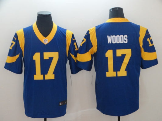 Men's Los Angeles Rams Robert Woods #17 Blue Game Jersey1