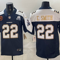 Men's Dallas Cowboys Emmitt Smith #22 Navy Game Team Jersey