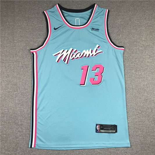 Men's Miami Heat Bam Adebayo #13 Blue Swingman Player Jersey1