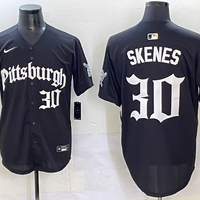 Men's Pittsburgh Pirates Paul Skenes #30 Black Game Player Jersey
