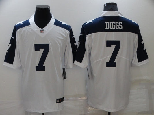 Men's Dallas Cowboys Trevon Diggs #7 White Player Jersey1