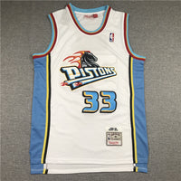 Grant Hill Detroit Pistons 1998-99 White Hardwood Classics Swingman Jersey - JerseysFreak