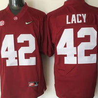 Men's Alabama Crimson Tide Eddie Lacy #42 Crimson Player Game Jersey