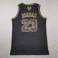 Men's Chicago Bulls Michael Jordan #23 Black 1997/98 Hardwood Classics Swingman Jersey1