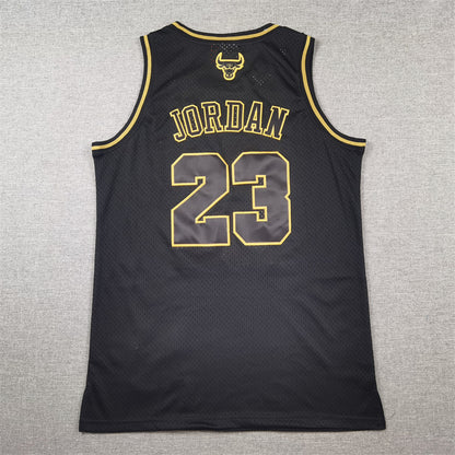 Men's Chicago Bulls Michael Jordan #23 Black 1997/98 Hardwood Classics Swingman Jersey1
