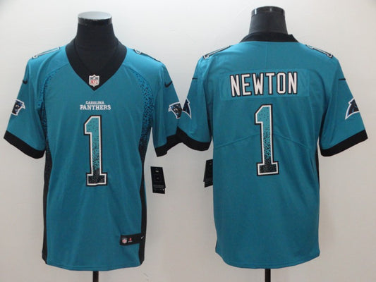 Men's Carolina Panthers Cam Newton #1 Blue Game Player Jersey1