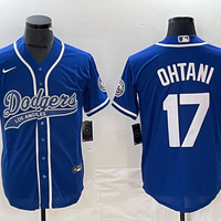 Men's Los Angeles Dodgers Shohei Ohtani #17 Blue Player Jersey1 Joint Edition