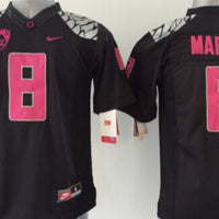 Men's Oregon Ducks Marcus Mariota #8 Black Player Jersey