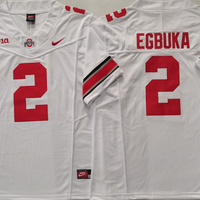 Men's Ohio State Buckeyes Emeka Egbuka #2 White Game Jersey