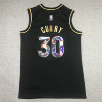 Men's Golden State Warriors Stephen Curry #30 NBA Black Swingman Jersey1