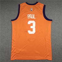 Men's Phoenix Suns Chris Paul #3 Orange Fast Break Team Replica Jersey1