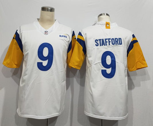 Men's Los Angeles Rams Matthew Stafford #9 White Legend Jersey1