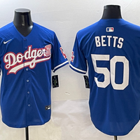 Men's Los Angeles Dodgers Mookie Betts #50 Royal Game Jersey