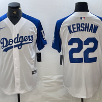 Men's Los Angeles Dodgers Clayton Kershaw #22 White Limited Jersey1