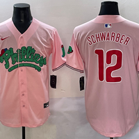 Men's Philadelphia Phillies Kyle Schwarber #12 Pink Replica Player Jersey