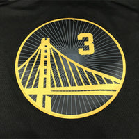 Men's Golden State Warriors Jordan Poole #3 City Edition Black Classic Jersey1