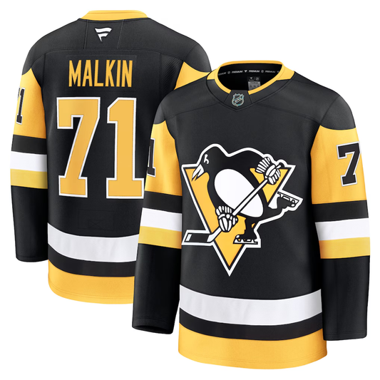 Men's Pittsburgh Penguins Evgeni Malkin #71 Fanatics Black Home Premium Jersey