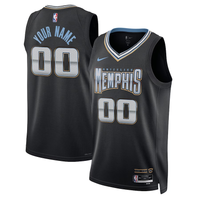 Men's Memphis Grizzlies Black 2022/23 Swingman Custom Jersey1 - City Edition