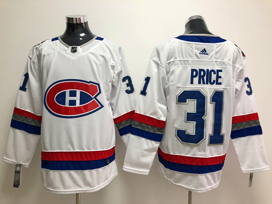 Men's Montreal Canadiens Carey Price #31 White Player Jersey1