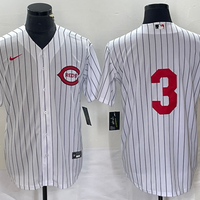 Men's Cincinnati Reds Ken Griffey Jr #3 White 2022 MLB at Field of Dreams Game Authentic Player Jersey1