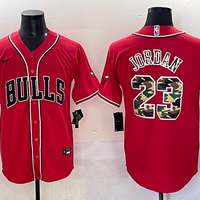 Men's Chicago Bulls Michael Jordan #23 Red Alternate Player Jersey