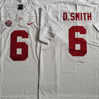 Men's Alabama Crimson Tide Devonta Smith #6 White Player Game Jersey