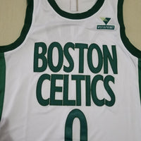 Men's Boston Celtics Jayson Tatum White Swingman Player Jersey1 - City Edition
