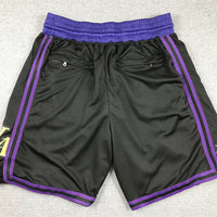 Men's Los Angeles Lakers Black 2023/24 Pocket Shorts1 City Edition