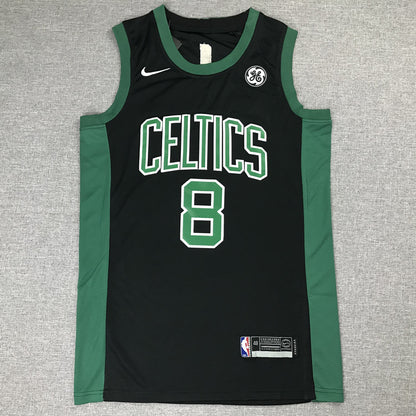 Men's Boston Celtics Kemba Walker #8 NBA Black Game Jersey1