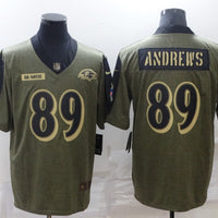 Men's Philadelphia Eagles Mark Andrews #89 Brown Game Jersey1