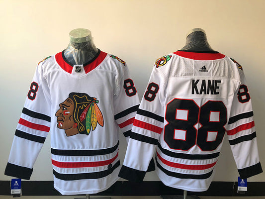 Men's Chicago Blackhawks Patrick Kane #88 White Breakaway Player Jersey1