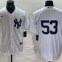 Men's New York Yankees Bobby Abreu #53 White Replica Player Name Jersey1